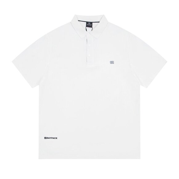 White Lapel Polo Shirt With Letter Print Kolon Sport - Picture 1 of 5